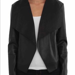 NWOT Bagatelle Black Faux Leather Jacket sz M